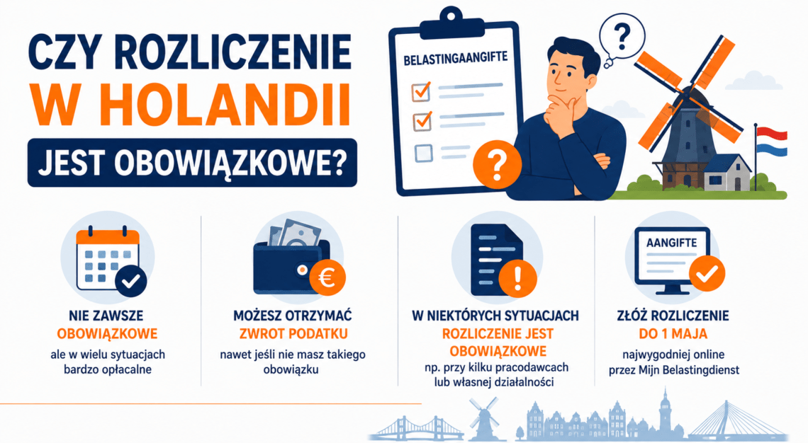 Czy rozliczenie w Holandii jest obowiązkowe dla każdego? Sprawdź, kto musi złożyć deklarację!