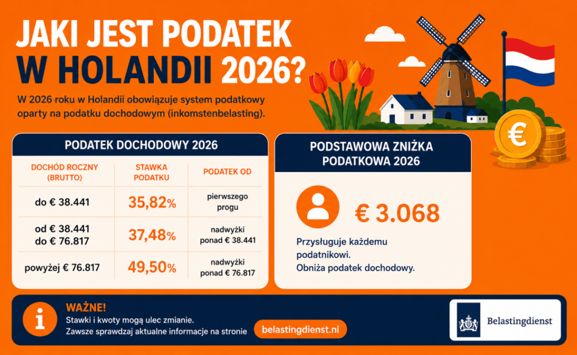 podatki w Holandii