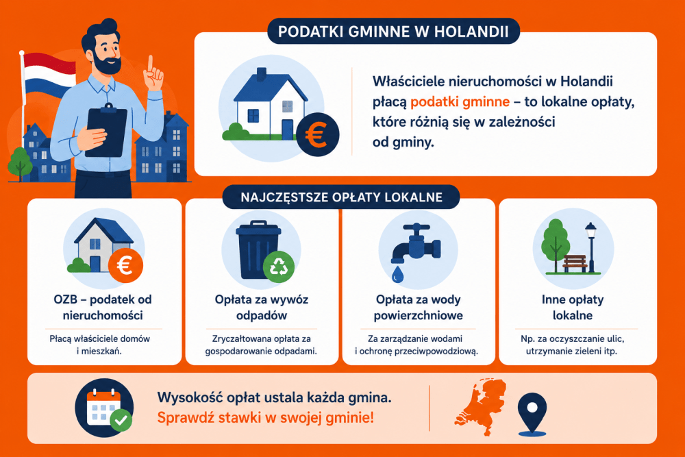 Podatki gminne w Holandii